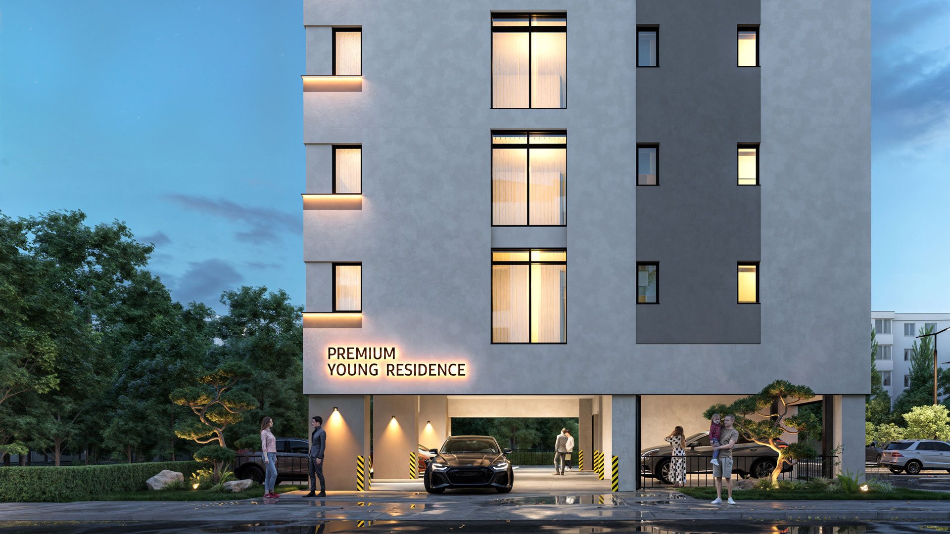 Bloc Premium Young Residence - Apartamente noi Iași, Design arhitectural contemporan