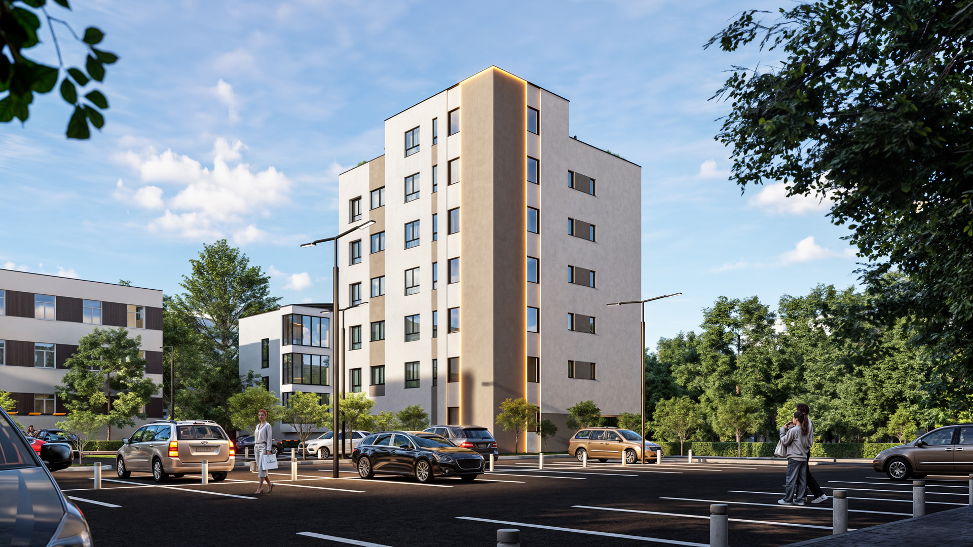 Bloc Premium Young Residence - Apartamente noi Iași, Design arhitectural contemporan